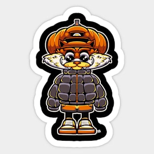 pumpkin hat Sticker